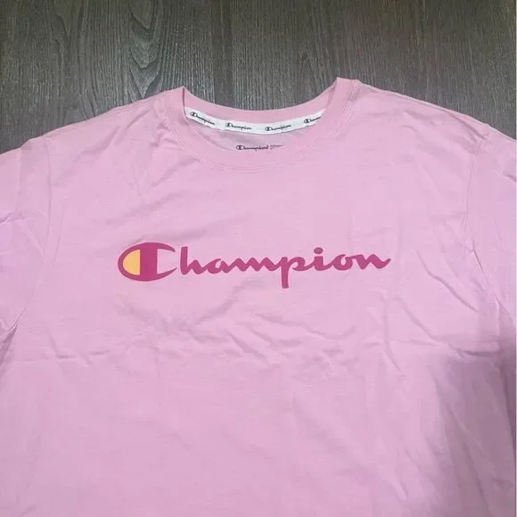 NWT Champion Pink Red Graphic Crop Top - Size 1X - Picture 2 of 4